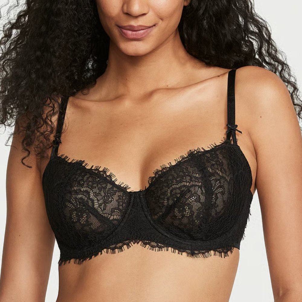 Elegant Black Lace Bra